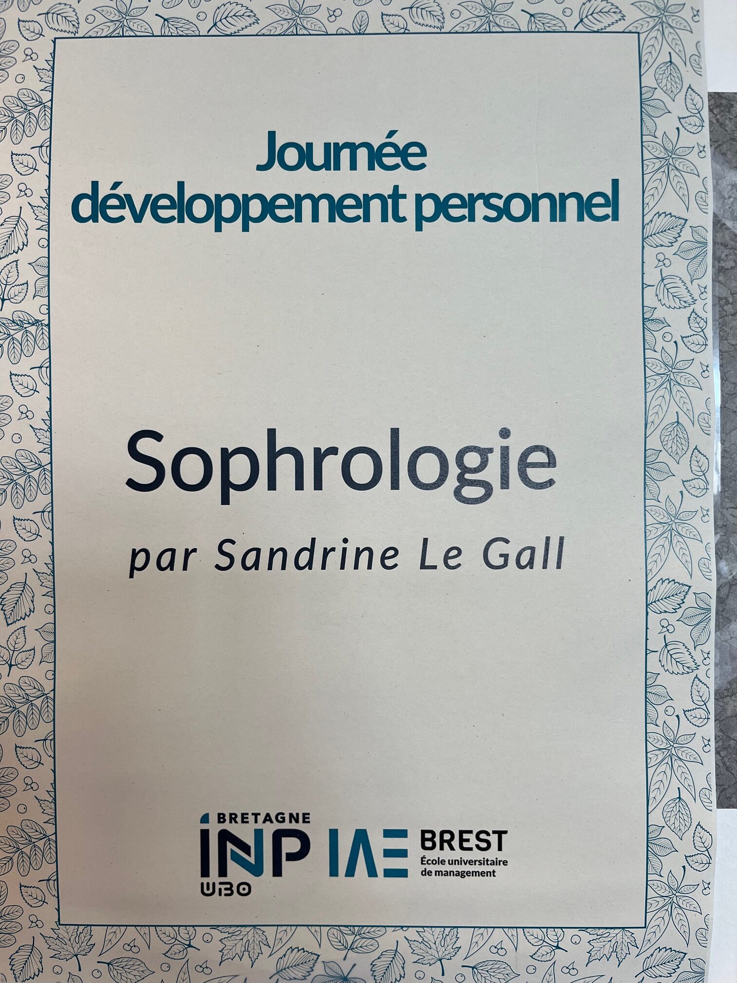 sophrologie sandrine le gall sophrologue brest université étudiants